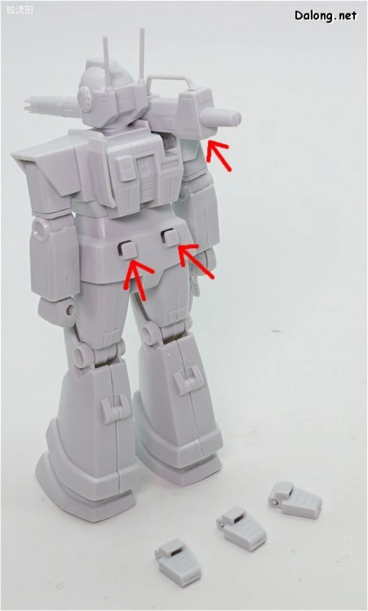 机动战士变体 高达MSV 拼装模型 1/144 05 RGC-80 吉姆加农 - 图片