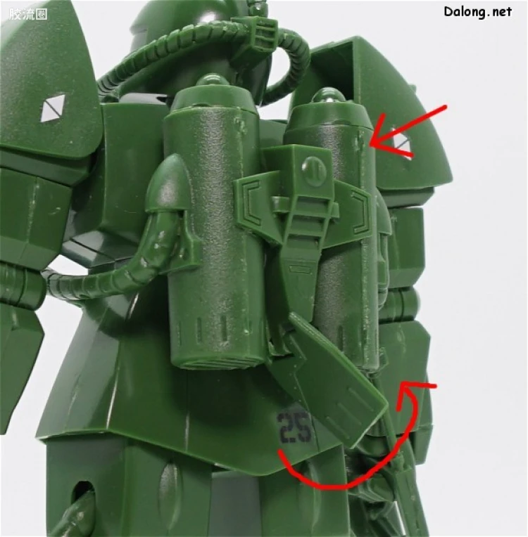 机动战士变体 高达MSV 拼装模型 1/144 06 MS-06M 水中型扎古 - 图片