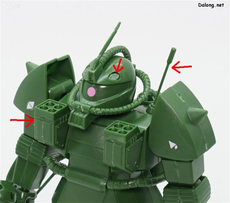 机动战士变体 高达MSV 拼装模型 1/144 06 MS-06M 水中型扎古 - 图片
