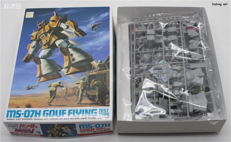 机动战士变体 高达MSV 拼装模型 1/144 09 MS-07H 飞行试验型老虎 - 图片