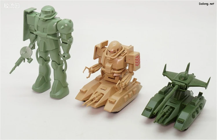 机动战士变体 高达MSV 拼装模型 1/144 12 MS-06V 扎古坦克 - 图片
