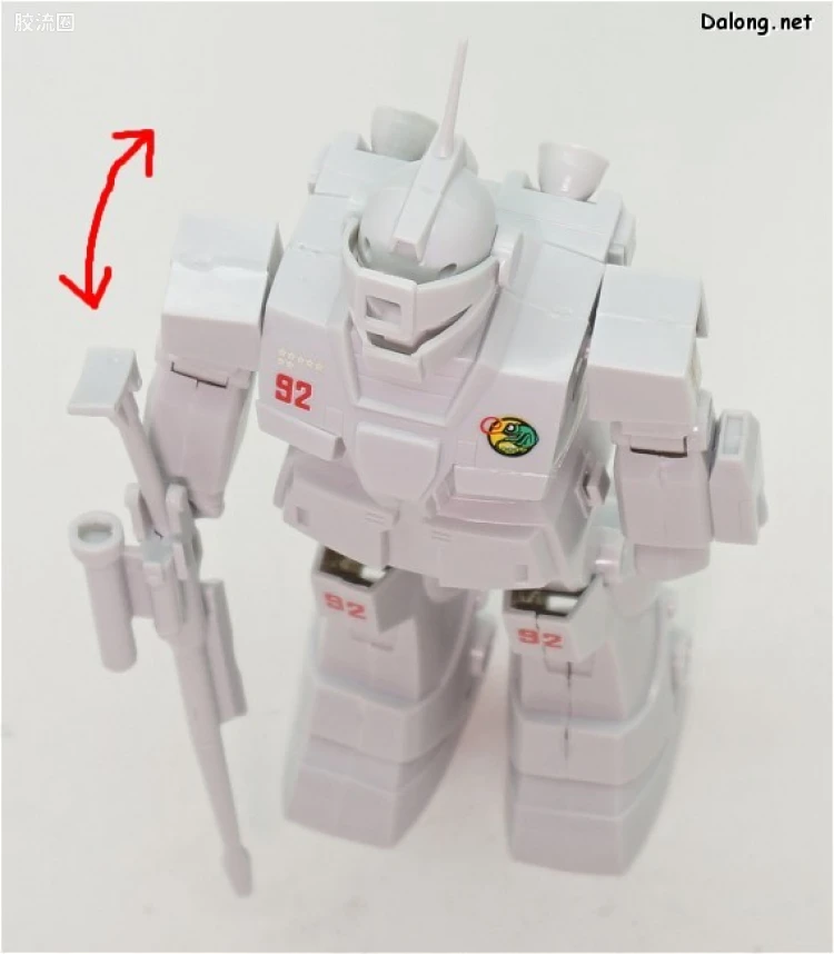 机动战士变体 高达MSV 拼装模型 1/144 22 RGM-79SC 狙击特装型吉姆 - 图片