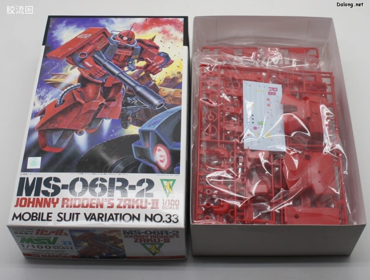 机动战士变体 高达MSV 拼装模型 1/100 33 MS-06R-2 高机动型扎古Ⅱ[强尼·莱丁专用机] - 图片