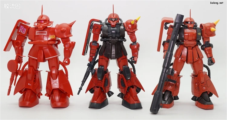 机动战士变体 高达MSV 拼装模型 1/100 33 MS-06R-2 高机动型扎古Ⅱ[强尼·莱丁专用机] - 图片