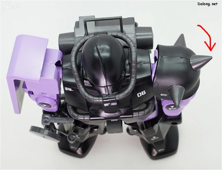 机动战士变体 高达MSV 拼装模型 1/60 18 MS-06R-1A 高机动型扎古Ⅱ[黑色三连星专用机] - 图片