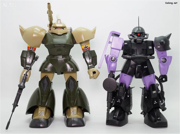 机动战士变体 高达MSV 拼装模型 1/60 18 MS-06R-1A 高机动型扎古Ⅱ[黑色三连星专用机] - 图片