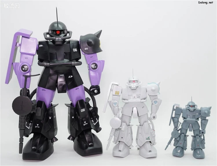 机动战士变体 高达MSV 拼装模型 1/60 18 MS-06R-1A 高机动型扎古Ⅱ[黑色三连星专用机] - 图片