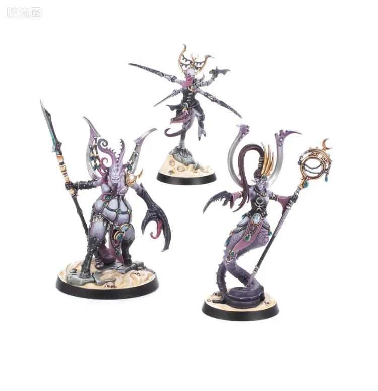 战锤：西格玛时代 Warhammer：Age of Sigmar Hedonites of Slaanesh 色孽欲魔 3版 冥土世界 三重分歧者