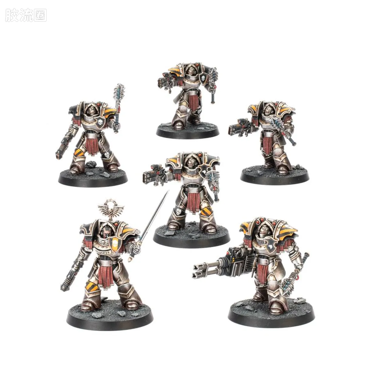 战锤：荷鲁斯之乱 Warhammer: The Horus Heresy 星际战士通用单位 3版 动力槌铁骑型终结者小队