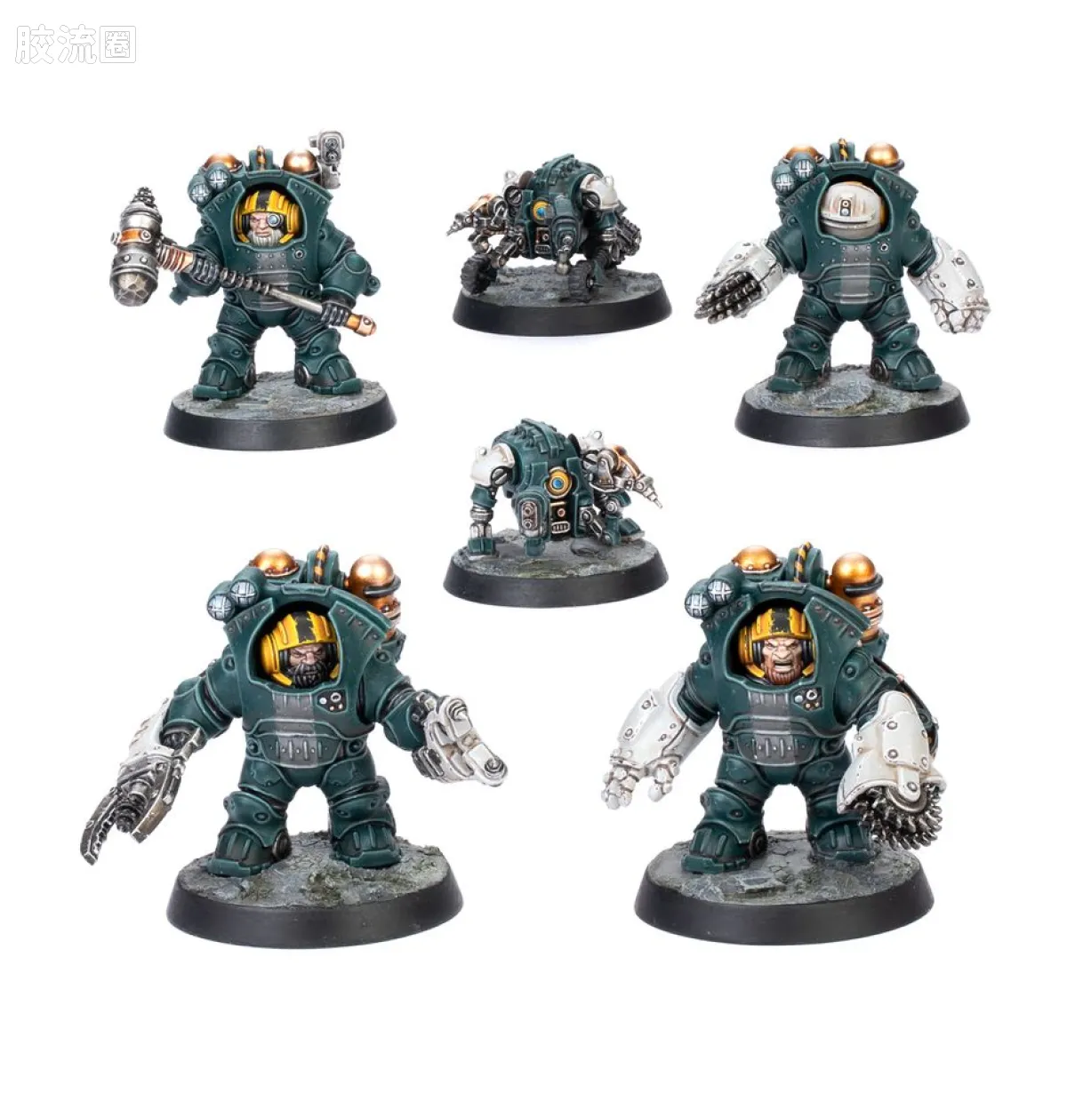 涅克洛蒙达 Necromunda Ironhead Squat Prospectors 铁头短人探矿者 3版 外骨骼装甲子裔