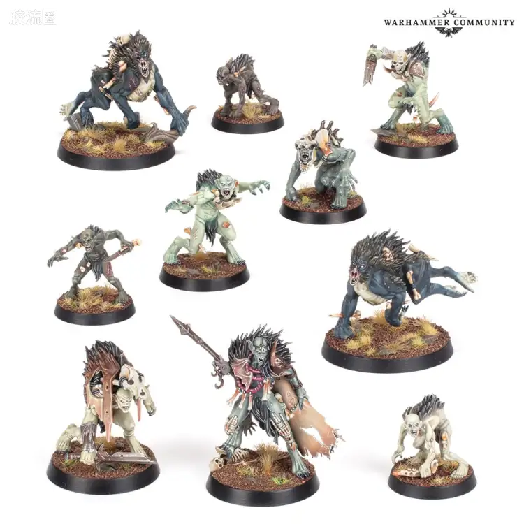 战锤：西格玛时代 Warhammer：Age of Sigmar Flesh-eater Courts 食肉王廷 3版 战吼 皇家野兽剥皮者