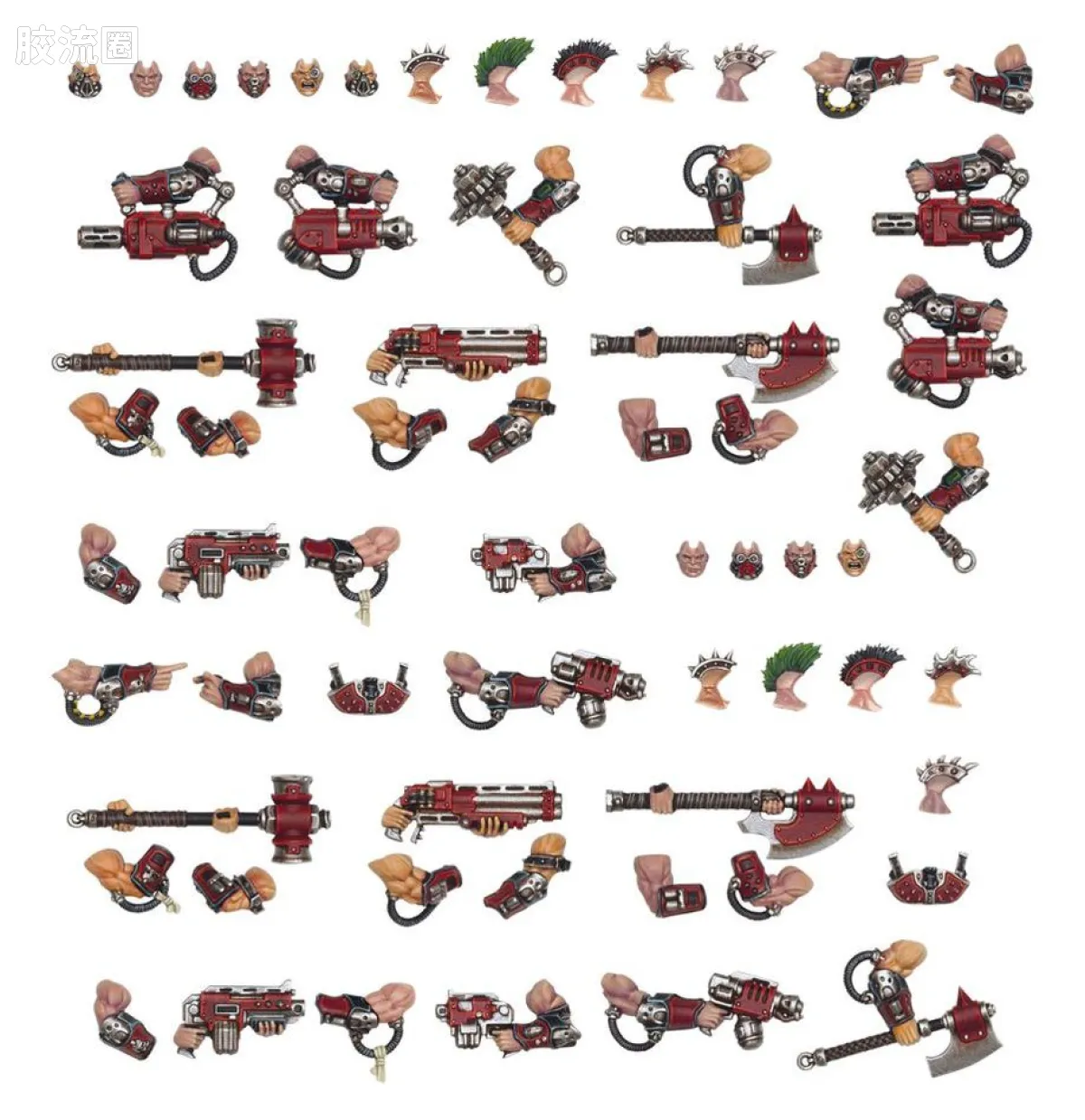 涅克洛蒙达 Necromunda House Goliath 歌利亚家族 3版 武器升级改件