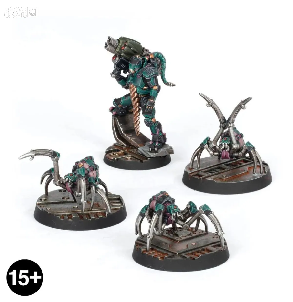 涅克洛蒙达 Necromunda House Van Saar 范·绍尔家族 3版 穿甲壳装甲的斗士和机械蜘蛛