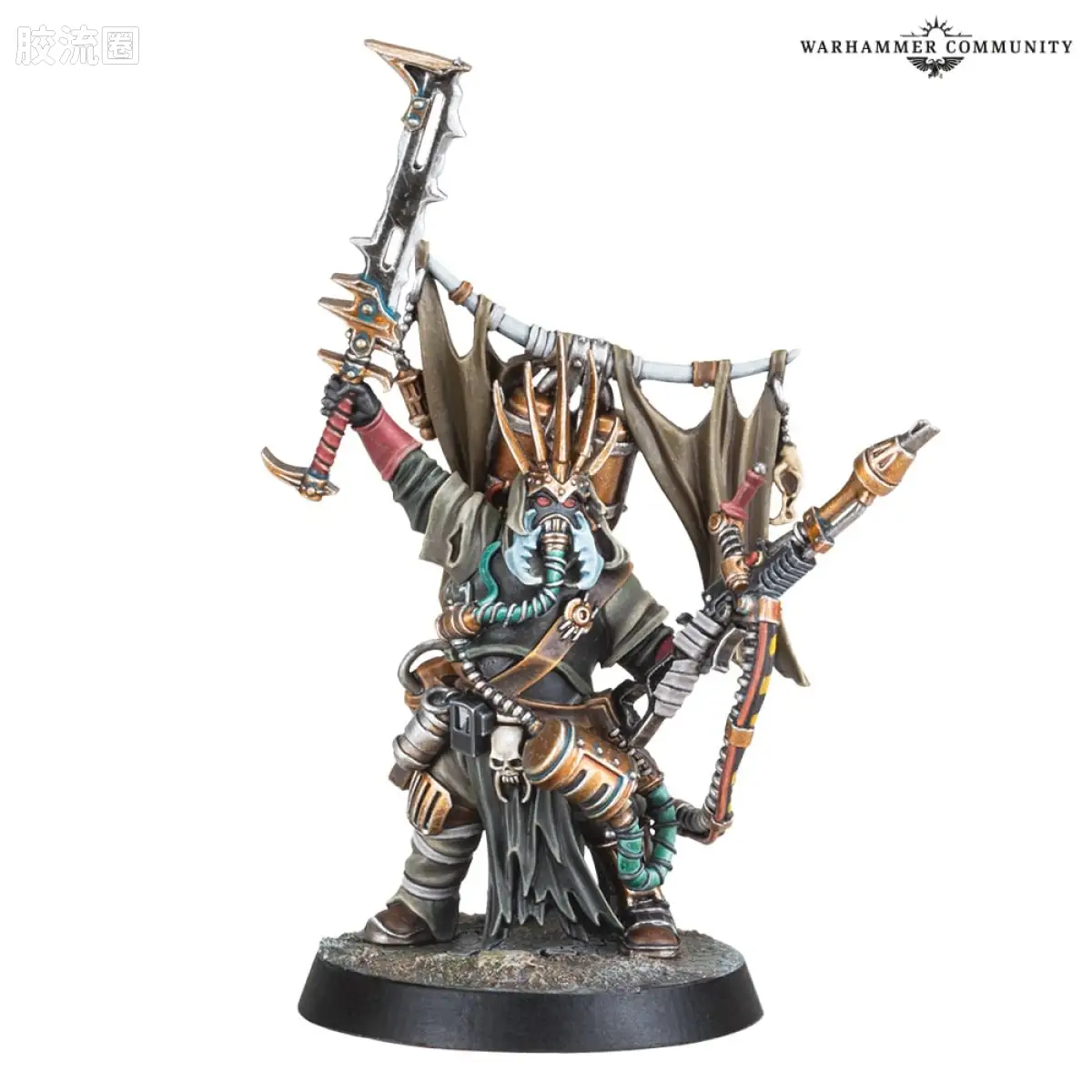 涅克洛蒙达 Necromunda Ash Wastes Nomads 灰烬荒原游牧民 3版 装备毒液喷射器的酋长