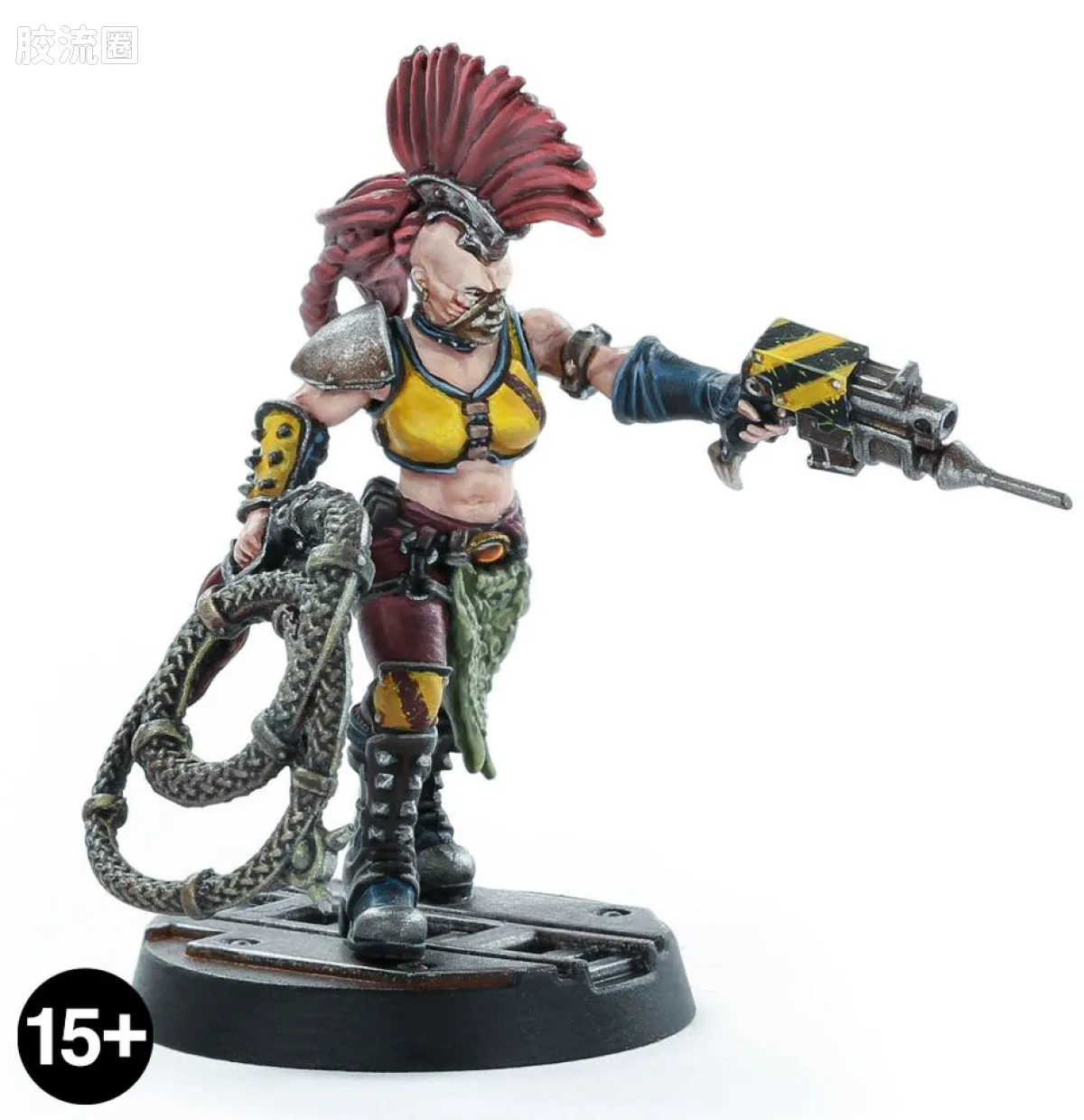 涅克洛蒙达 Necromunda House Escher 埃舍尔家族 3版 装备震击鞭的斗士