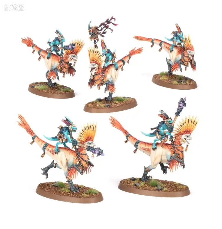 战锤：西格玛时代 Warhammer：Age of Sigmar Seraphon 蜥蜴人 3版 迅猛龙骑手