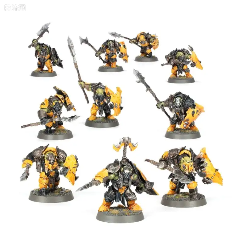 战锤：西格玛时代 Warhammer：Age of Sigmar Orruk Warclans 兽人战斗氏族 3版 铁颚兽人 硬皮小子