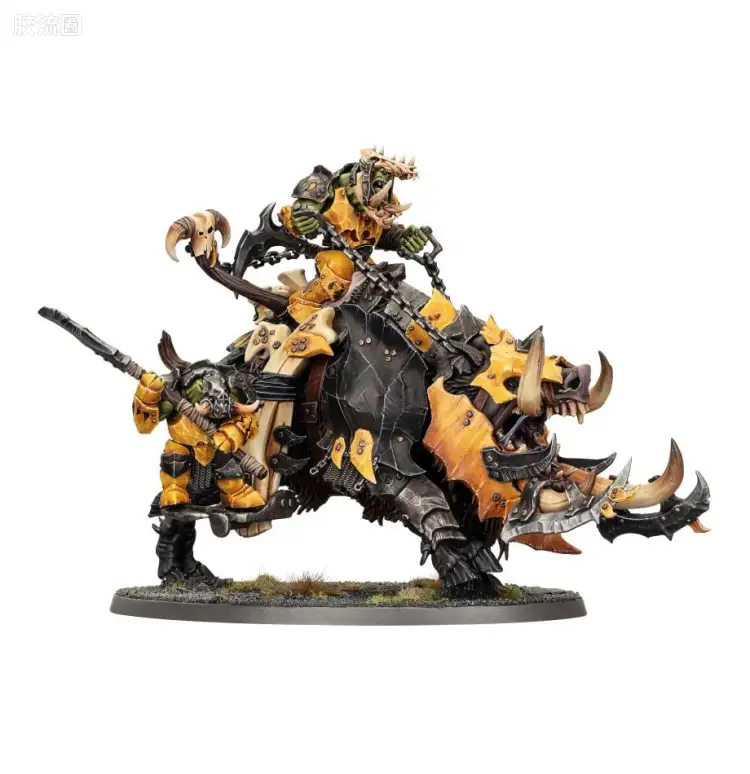 战锤：西格玛时代 Warhammer：Age of Sigmar Orruk Warclans 兽人战斗氏族 3版 铁颚兽人 骑巨嘴野猪的长牙头目