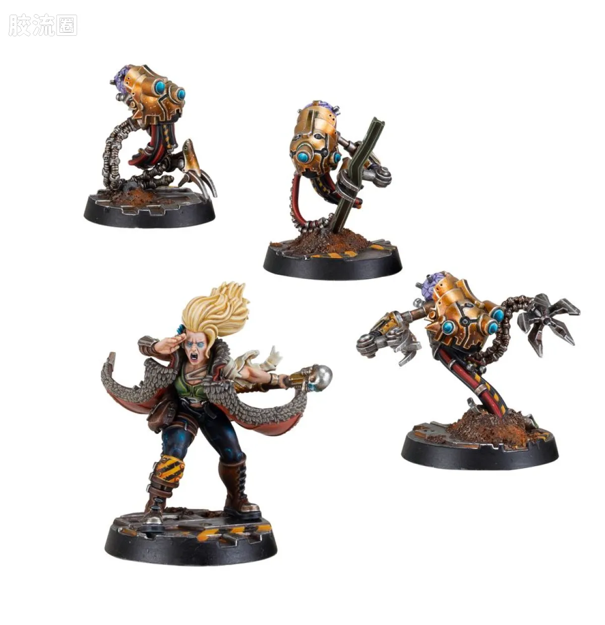 涅克洛蒙达 Necromunda House Delaque 德拉奎家族 3版 锁灵巫师和头足幽魂