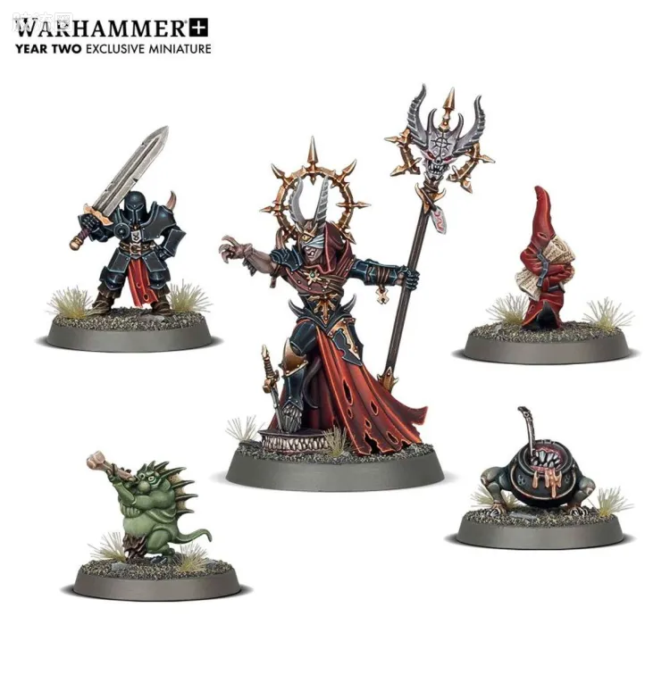 战锤：西格玛时代 Warhammer：Age of Sigmar Slaves to Darkness 黑暗之奴 3版 限定款 混沌巫师领主 Mibyllorr Darkfang