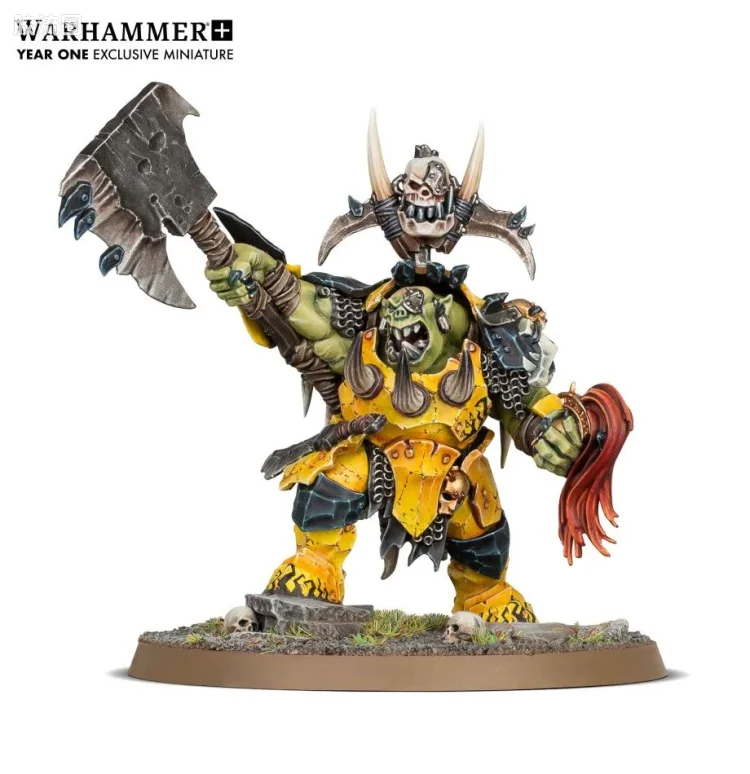 战锤：西格玛时代 Warhammer：Age of Sigmar Orruk Warclans 兽人战斗氏族 3版 限定款 铁颚兽人 超霸头目 砍脖者 巴兹格罗德
