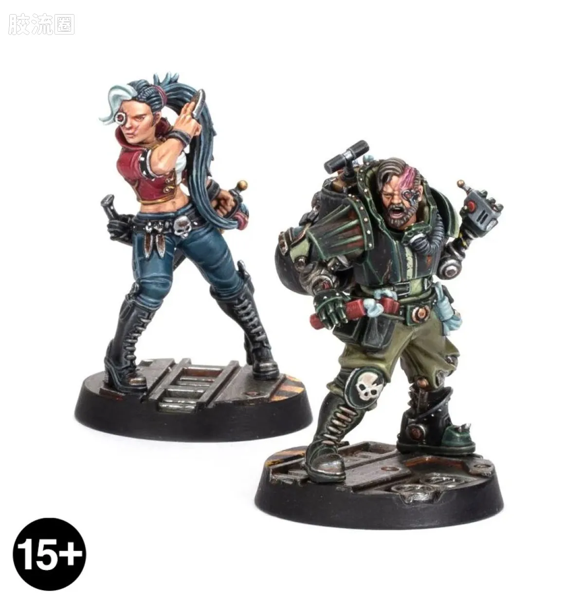 涅克洛蒙达 Necromunda 独立人物 3版 雷克斯·斯皮尔斯和埃斯特斯·捷特