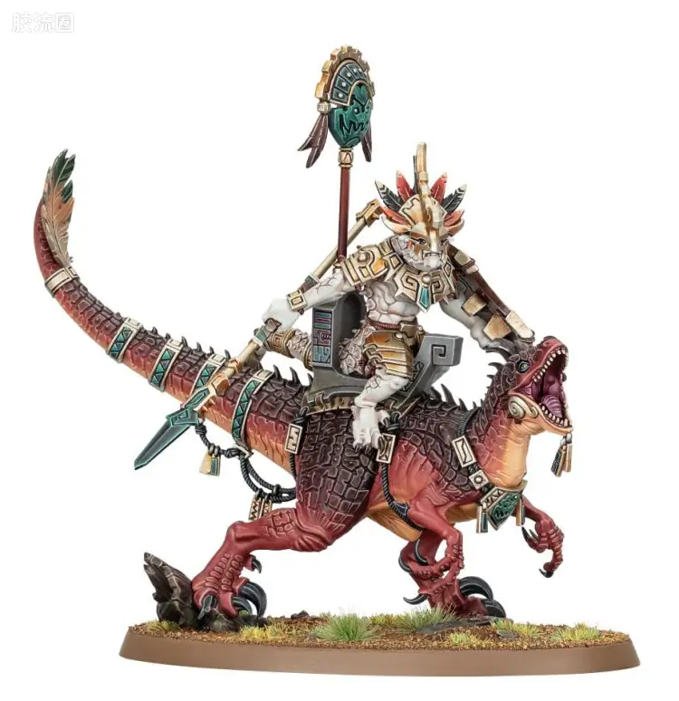 战锤：西格玛时代 Warhammer：Age of Sigmar Seraphon 蜥蜴人 3版 骑可怖龙的蜥人疤痕老兵