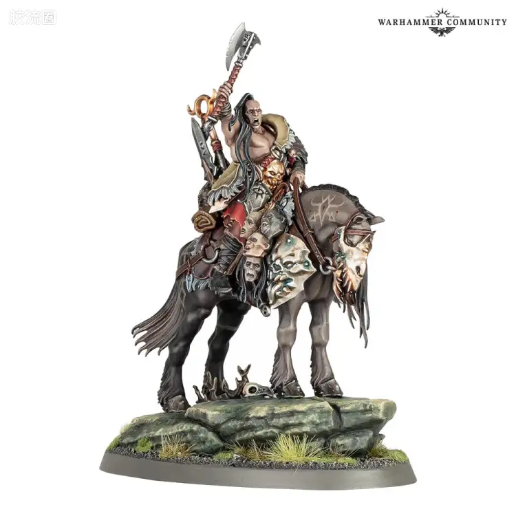 战锤：西格玛时代 Warhammer：Age of Sigmar Slaves to Darkness 黑暗之奴 3版 骑战马的暗誓酋长