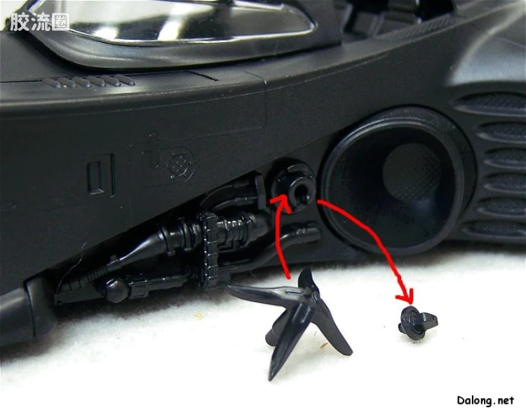 EX系列拼装模型 EX ADVANCED MODEL 蝙蝠车 蝙蝠侠Ver. - 图片