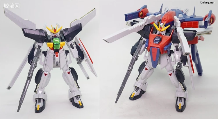 机动新世纪高达X拼装模型 HG 1/100 07 GX-9901-DX+GS-9900 高达DX+G猎鹰 - 图片
