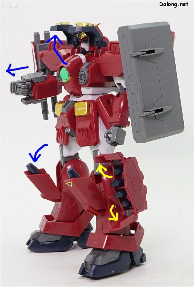 机动新世纪高达X拼装模型 HG 1/100 09 GT-9600-D 斑豹毁灭者高达 - 图片