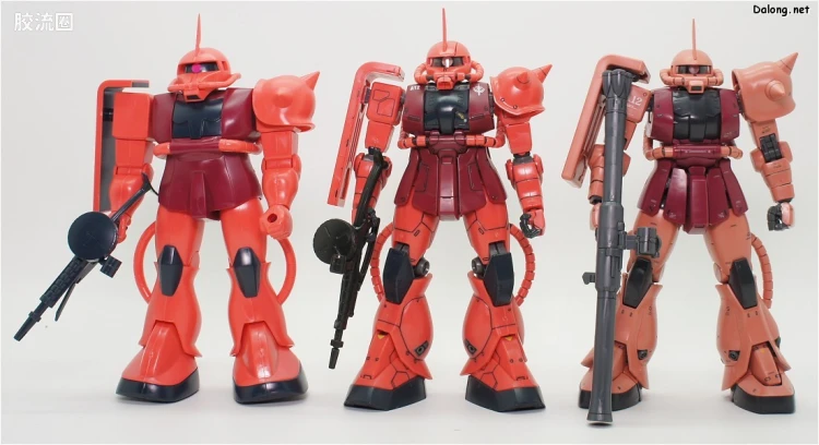 高达0079拼装模型 1/100 MS-06S 指挥官型扎古Ⅱ[夏亚·阿兹纳布尔专用机] - 图片