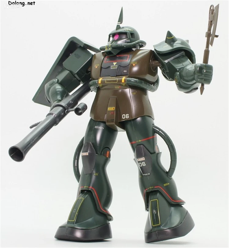 高达0079拼装模型 1/100 MS-06F 扎古Ⅱ 真实配色版 - 图片