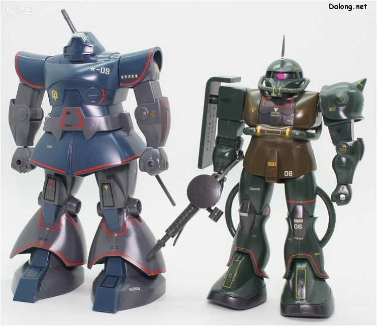 高达0079拼装模型 1/100 MS-06F 扎古Ⅱ 真实配色版 - 图片