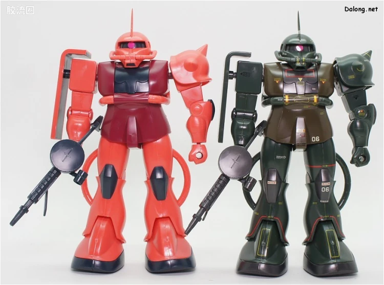 高达0079拼装模型 1/100 MS-06F 扎古Ⅱ 真实配色版 - 图片