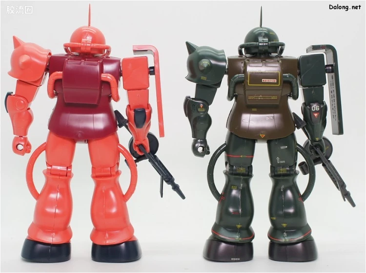 高达0079拼装模型 1/100 MS-06F 扎古Ⅱ 真实配色版 - 图片