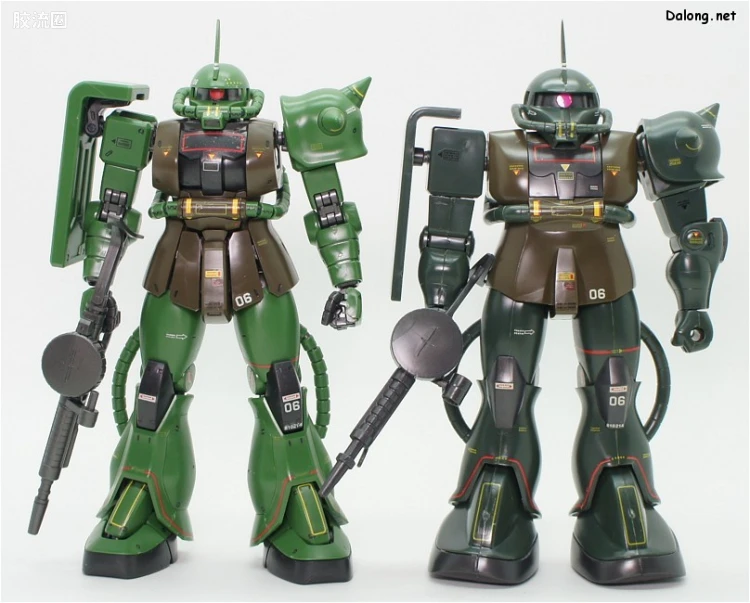高达0079拼装模型 1/100 MS-06F 扎古Ⅱ 真实配色版 - 图片