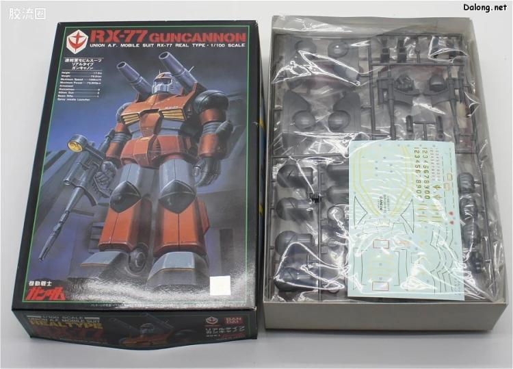 高达0079拼装模型 1/100 RX-77-2 钢加农 真实配色版 - 图片