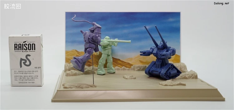 高达0079拼装模型 DIORAMA MODEL TYPE A 第19话 兰巴·拉尔特攻！ - 图片