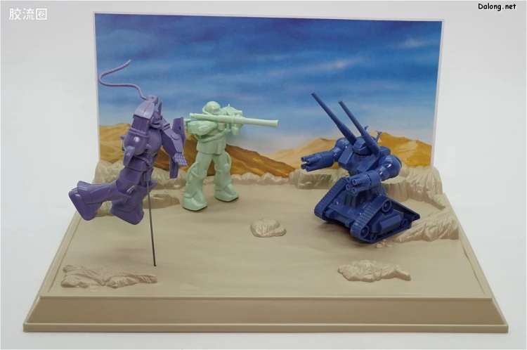 高达0079拼装模型 DIORAMA MODEL TYPE A 第19话 兰巴·拉尔特攻！ - 图片