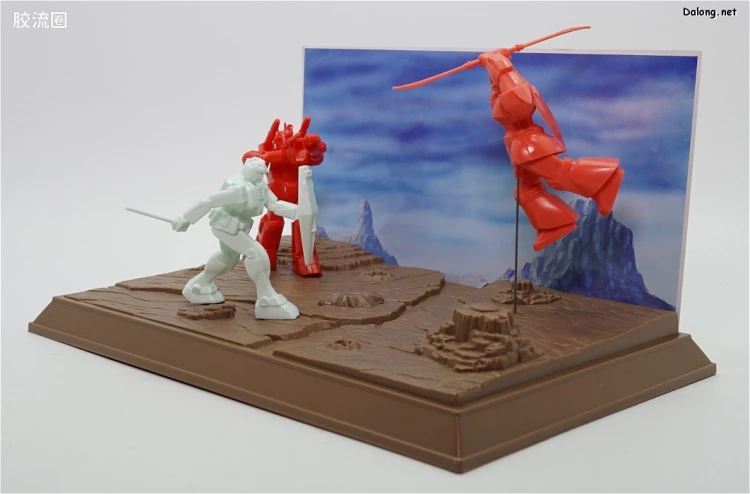 高达0079拼装模型 DIORAMA MODEL TYPE C 第37话 德克萨斯攻防 - 图片