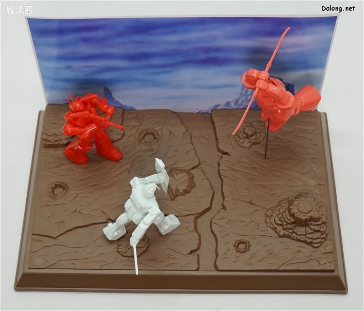 高达0079拼装模型 DIORAMA MODEL TYPE C 第37话 德克萨斯攻防 - 图片