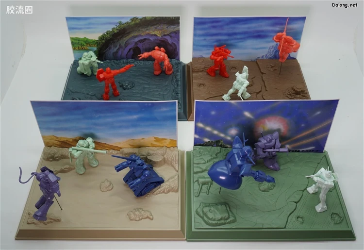 高达0079拼装模型 DIORAMA MODEL TYPE C 第37话 德克萨斯攻防 - 图片