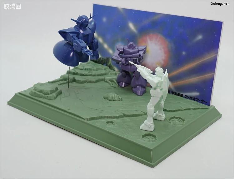 高达0079拼装模型 DIORAMA MODEL TYPE D 第42话 宇宙要塞阿·巴瓦·空 - 图片