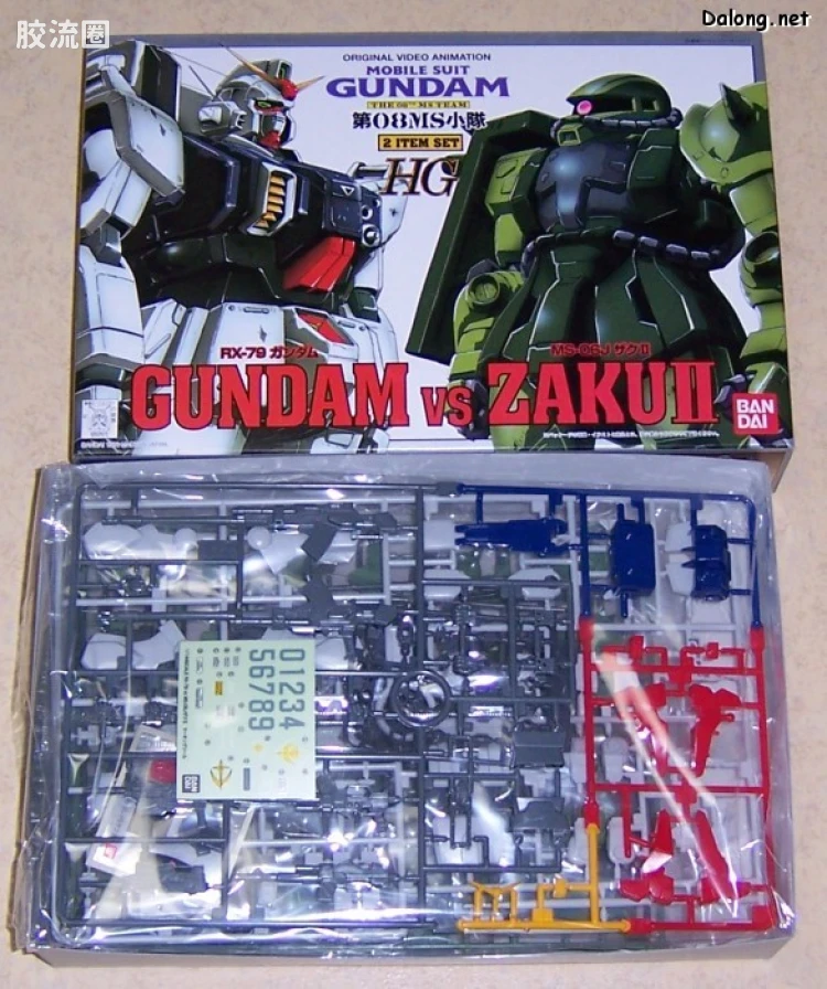 机动战士高达 第08MS小队拼装模型 HG 1/144 RX-79[G] 陆战型高达 VS MS-06J 陆战型扎古Ⅱ - 图片