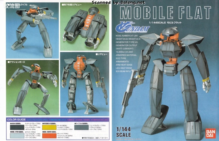 ∀高达拼装模型 1/144 02 FLAT-L06D 弗莱特 - 图片