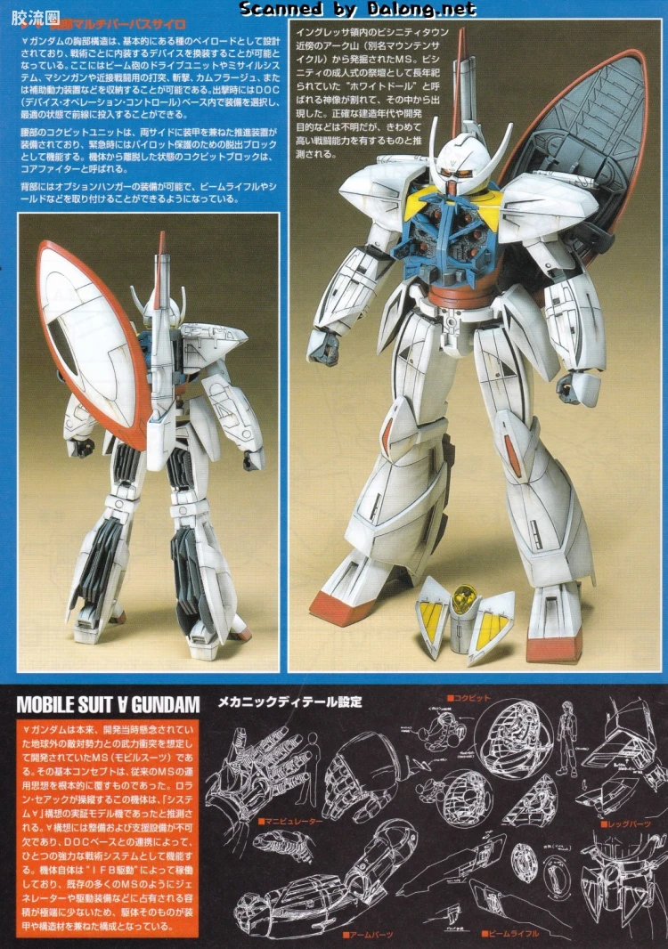 ∀高达拼装模型 1/100 01 WD-M01 ∀高达 - 图片