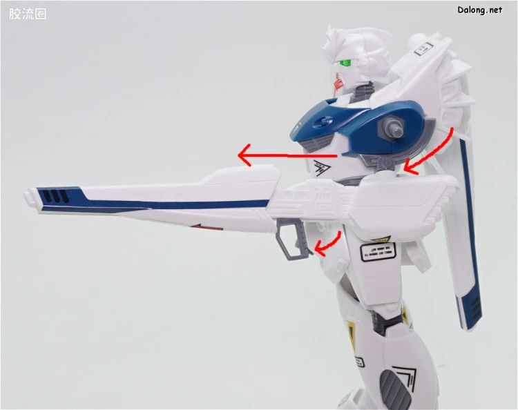 机动战士高达高达F91拼装模型 1/100 05 F91 高达F91 - 图片