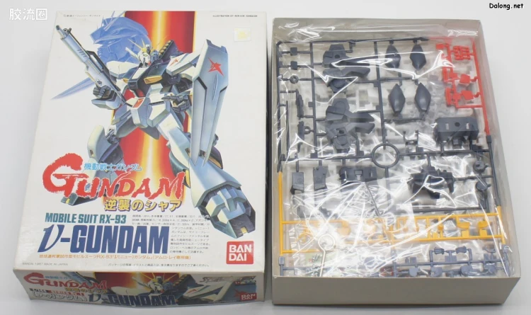 机动战士高达 逆袭的夏亚拼装模型 1/144 01 RX-93 ν高达 - 图片