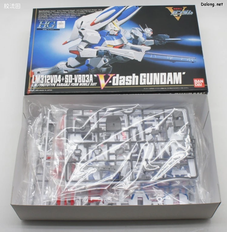 机动战士V高达拼装模型 HG 1/100 02 LM312V04+SD-VB03A V-DASH高达 - 图片